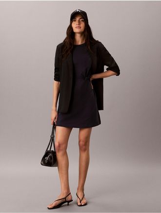 Calvin Klein Jeans Calvin Klein Womens Monogram Mini T-Shirt Dress - Navy - XL