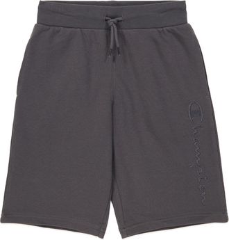 Champion Bermudas CHAMPION ICONS Terry Bermuda with Big Logo, Herren, Gr. XL (164/170), N-Gr, schwarz, Obermaterial: 73% Baumwolle, 27% Polyester, Hosen Bermud