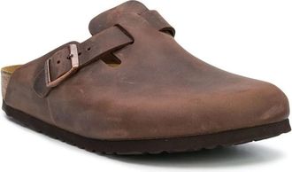 Birkenstock Slipper & Pantoletten - Boston Sliders Brown - Gr. 39 (EU) - in Braun - f&uuml;r Damen
