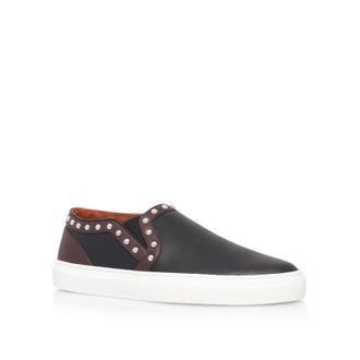 Steve Madden Mens Leather Raiden 001 Sneakers - Black - Size UK 7