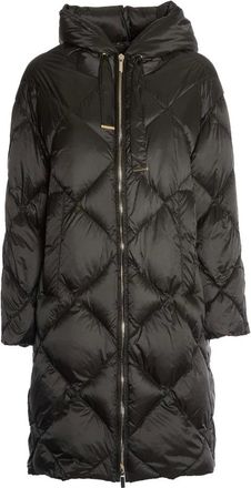 Max Mara Elegant Down Jacket Grigio Aw 24 - Coats - Mujer - Gris - 2XS