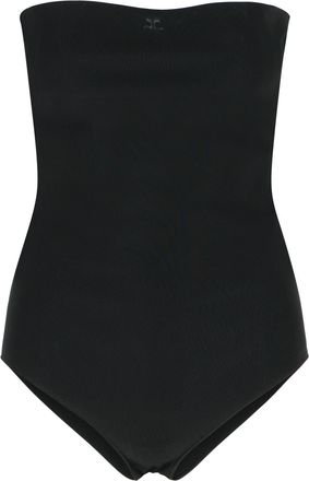 Courrèges Black Viscose Blend Bodysuit