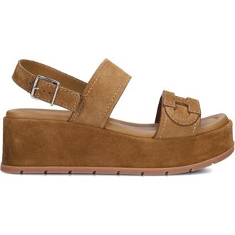 Hogan Wedges, female, Brown, Size: 7 1/2 US H703 Sandalo H