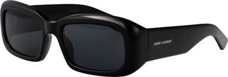 Saint Laurent SL 809 Zonnebril - unisex - Accessoires - Zwart - Maat: 55 MM Nylon