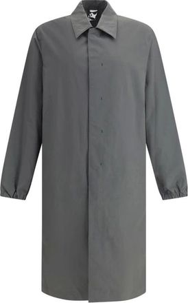 GR10K Gr10K, Jassen, Heren, Grijs, L, Hedendaagse Stof Trenchcoat