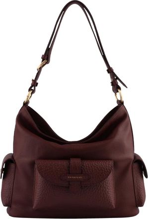 Pourchet Tassen, Dames, Rood, ONE Size, Leer, Reporter Schoudertas