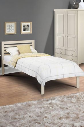 Julian Bowen Slocum Bed in White | Size: Single