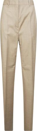 Max Mara Broeken, Dames, Beige, L, Pantalone Gesso