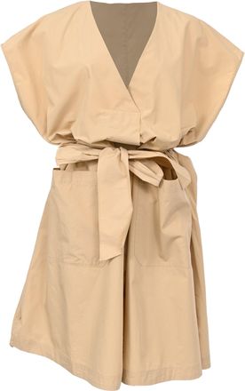 Max Mara Weekend Max Mara Mitico Midi Dress in Beige Cotton