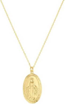 Set & Stones Virgin Mary Necklace in Gold at Nordstrom