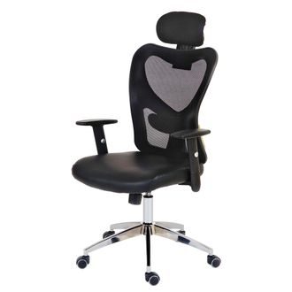 Hhg Hhg - Nunca Usado] Silla De Oficina Profesional Atlanta, Silla Giratoria Ejecutiva Silla De Escritorio, Imitaci&oacute;n De Cuero, Negro