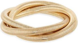 Tasha Set of 2 Spring Coil Stretch Bracelets in Gold at Nordstrom Rack