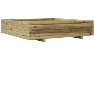 vidaXL Jardinera Madera De Pino Impregnada 110x110x26,5 Cm Vidaxl