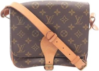 Louis Vuitton Pre-owned Cross Body Bags, female, Brown, Size: ONE SIZE Pre-owned Vintage Canvas Crossbody Bag