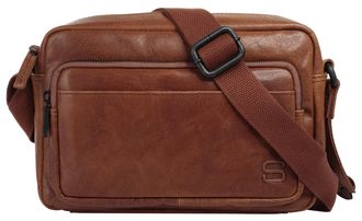 Spikes & Sparrow Umh&auml;ngetasche SPIKES & SPARROW, Damen, Gr. B/H/T: 23cm x 17cm x 9cm onesize, braun (cognac), Leder, leicht gl&auml;nzend, unifarben, Taschen Umh&auml;ngetasche,