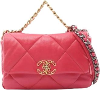 Chanel Pre-owned Vintage Schoudertas - Dames - Vintage Schoudertas - Roze - ONE Size - Leer - Vintage