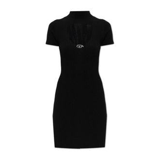 Diesel M-Olympe Wollen Jurk - Dames - Kleedjes - Zwart - M - Wol - Kleedjes
