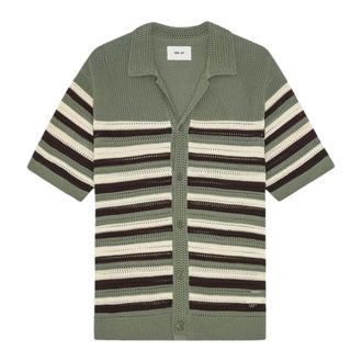 Nn.07 Cardigans, male, Green, Size: XL Lightweight Cotton Cardigan