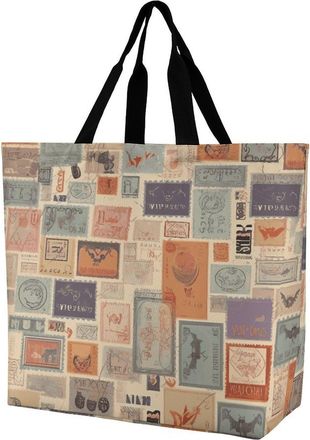 Generic Postal Stationery Handbag Lightweight Shopping Bag Handle Shopping Bags For Travel Daily Use Camping