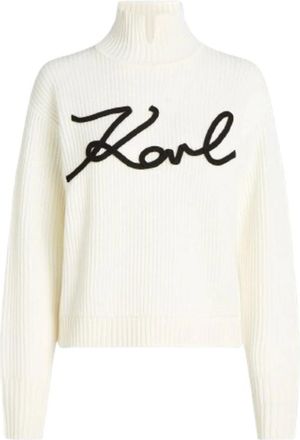 Karl Lagerfeld Coltruien - Dames - Coltruien - Wit - S - Truien & Vesten