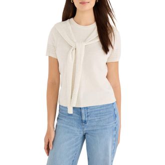 Nic+Zoe Piazza Layered Look Sweater in Coconut at Nordstrom, Size Xx-Large