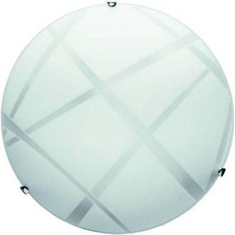 OEM 5 X Plafoniera Dario D 40 Cm 2 Luci E27 Cromo B/co