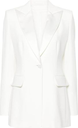 Max Mara Plinio single-breasted blazer - women - Triacetate/Polyester/Acetate/Polyester - 42 - White