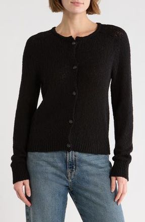 Melrose and Market Cotton Sweater Cardigan in Black at Nordstrom Rack, Size Xx-Small
