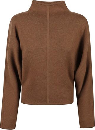 Max Mara Jersey de cuello alto - Knitwear - Mujer - Marr&oacute;n - S