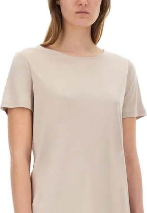 Fay Viscose-Elastane T-Shirt - White