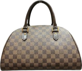 Louis Vuitton Pre-owned Handbags, female, Brown, Size: ONE SIZE Pre-owned Ribera MM Damier Handbag