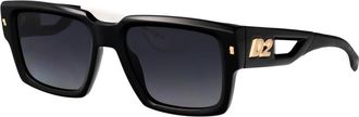 Dsquared2 0143/S Zonnebril - Heren - Zonnebrillen - Zwart - 53 MM - Accessoires
