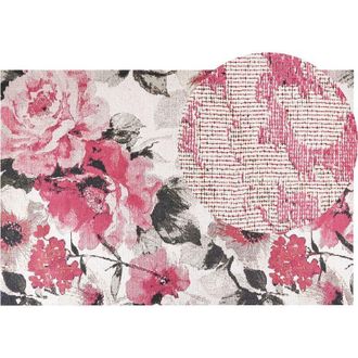 Beliani Rug EJAZ Pink 200 x 300 cm Cotton