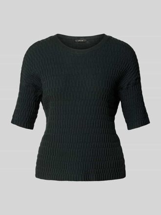 OPUS Slim Fit T-Shirt mit Leinen-Anteil Modell PINU in Dunkelgruen, Gr&ouml;&szlig;e S