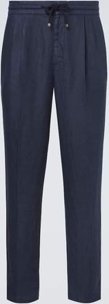 Brunello Cucinelli Linen gabardine tapered pants
