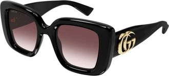 Gucci Butterfly Frame Zonnebrillen - Dames - Zonnebrillen - Zwart - 50 MM - Accessoires