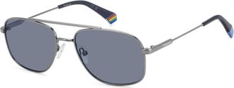 Polaroid Sunglasses, male, Blue, 56 MM, 6235/S/X Sunglasses