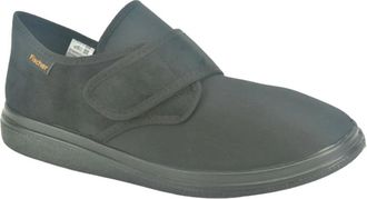 Fischer Zwart Stof Klittenband Breed - Heren - Loafers - Zwart - 45 EU - Schoenen