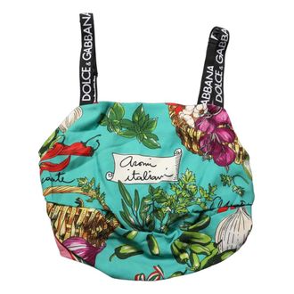 Dolce & Gabbana Cropped Tank - female - Dolce & Gabbana - Sleeveless Tops - Multicolor - M - Tops