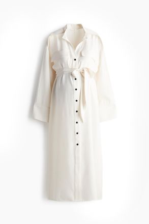 H&M MAMA Before & After Blusenkleid - Weiss