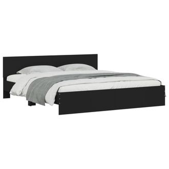 Berkfield Home Durable Bed Frame without Mattress Black 160x200 cm