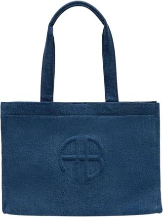 Anine Bing Tote Bags, female, Blue, Size: ONE SIZE Lara Tote Bag