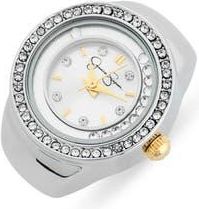 Jessica Simpson Floating Crystal Ring Watch in Silver at Nordstrom Rack