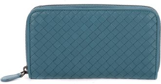 Bottega Veneta Pre-owned Womens Classic Continental Wallet - Blue - One Size