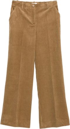 P.A.R.O.S.H. Pantaloni dritti in velluto a coste - Marrone