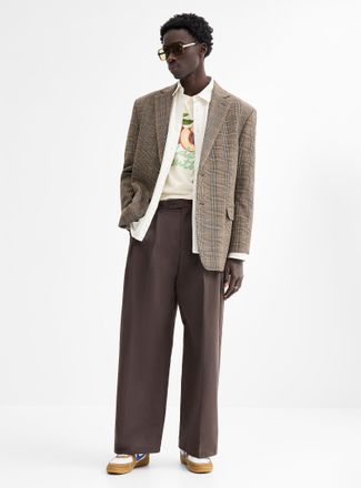 Djab Mens Double-pleat baggy chinos Loose fit Imported from Seoul