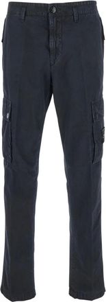 Stone Island Broeken, Heren, Blauw, W31, Katoen, Aged Washed Broek