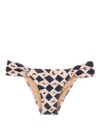 Lenny Niemeyer Marrocos geometric-print bikini bottoms - Neutrals