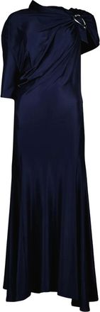 Paco Rabanne Asymmetric Dress with Silver Buckle