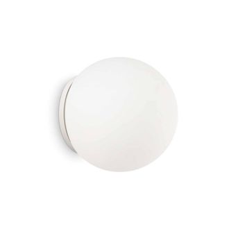 Netlighting Mapa Bianco 1 Light Medium Globe Ceiling Flush Light White E27